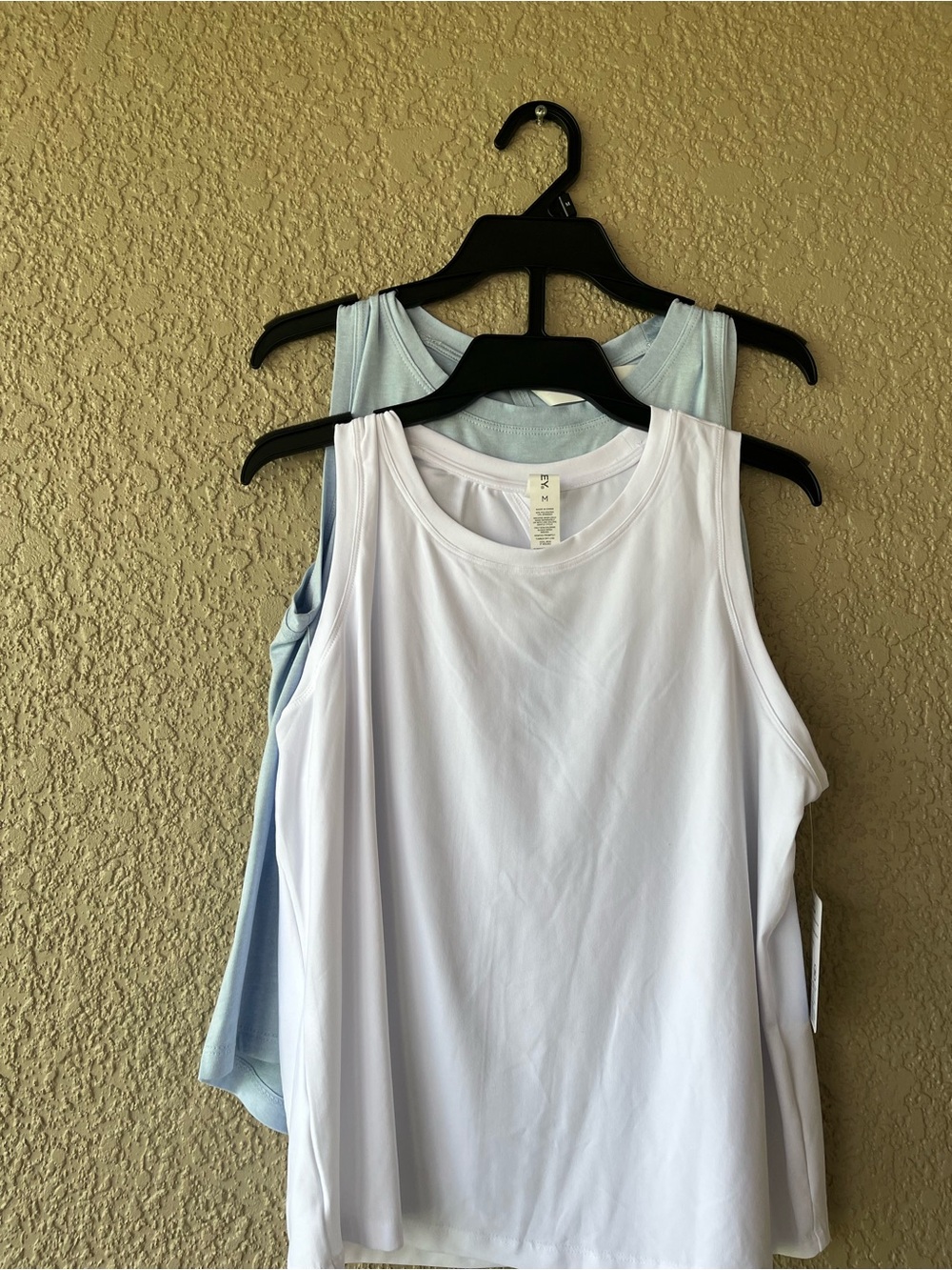 Jockey White & Light Blue Women's Tank Top Set